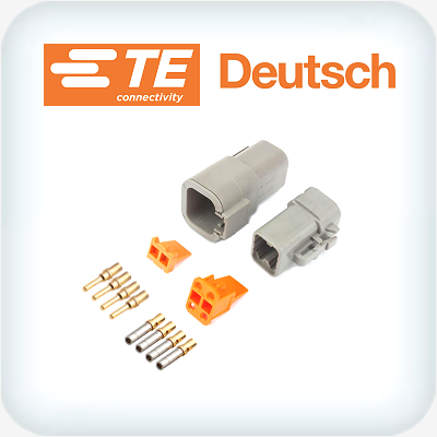 DTP4-1 Kit 4 Way 2 to 3mm² Au Plated Contacts