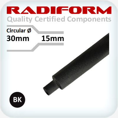 Heat Shrink Braided Sleeve 30 to 15mm Black 5m Pack