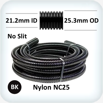 Corrugated Nylon Conduit NC25 10m Spools