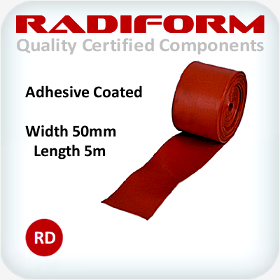 Heat Shrink Tape 50mm x 5m Red