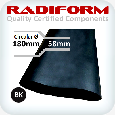 180-58mm RMW Medium Wall Heat Shrink Black 1.2m