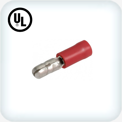Red Male Bullet Double Grip 0.5-1.25mm² Pk25